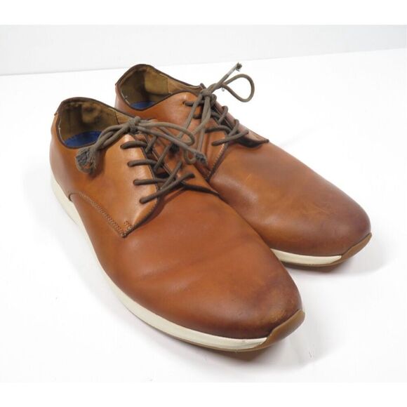 Vince Camuto Eadwine Cognac Brown Leather Oxford Derby Casual Dress Shoe Men 13 main image 5